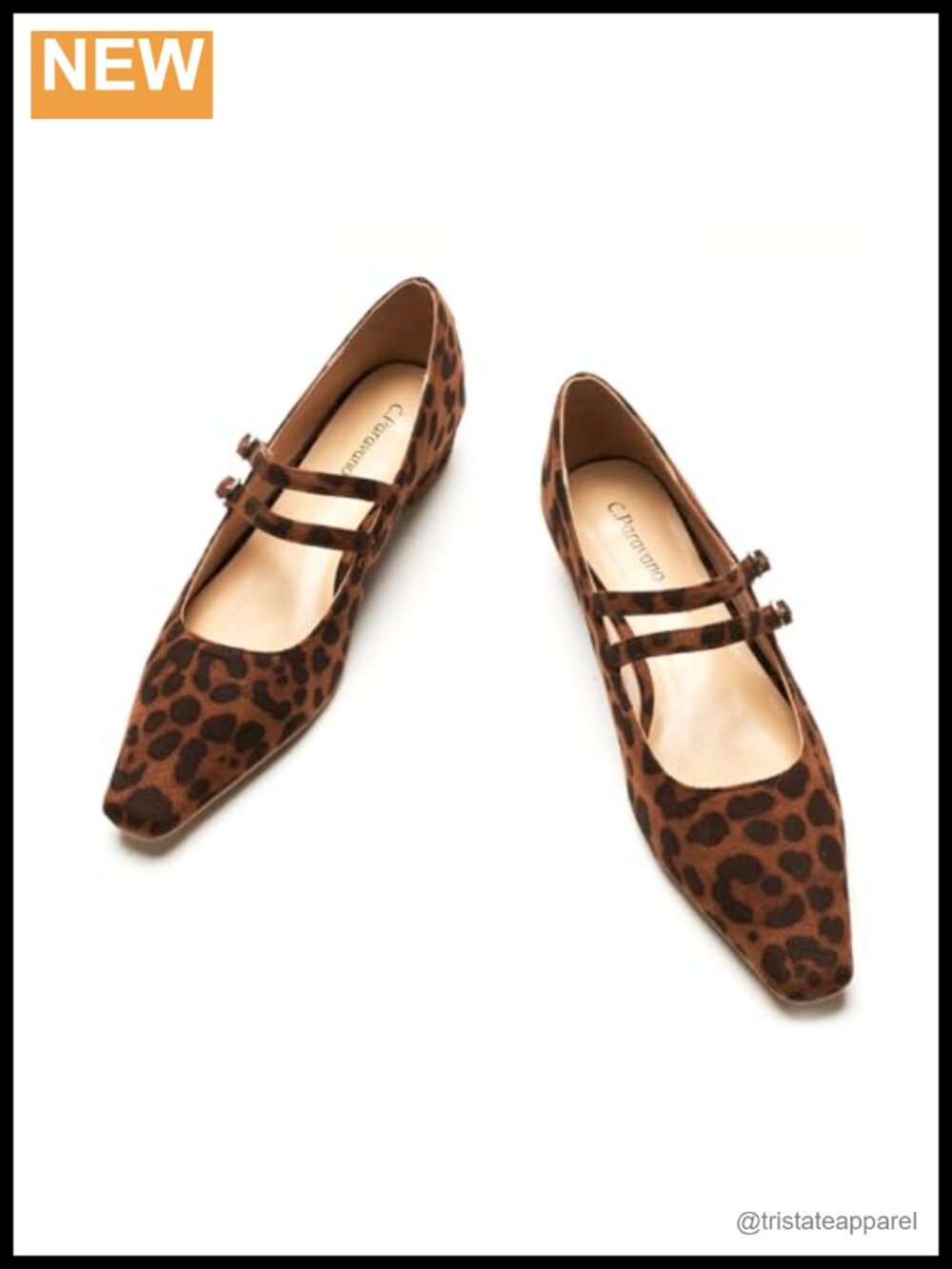 C.Paravano Mary Jane Flats Low Heel Dress Shoes Women's Pumps Work Shoes